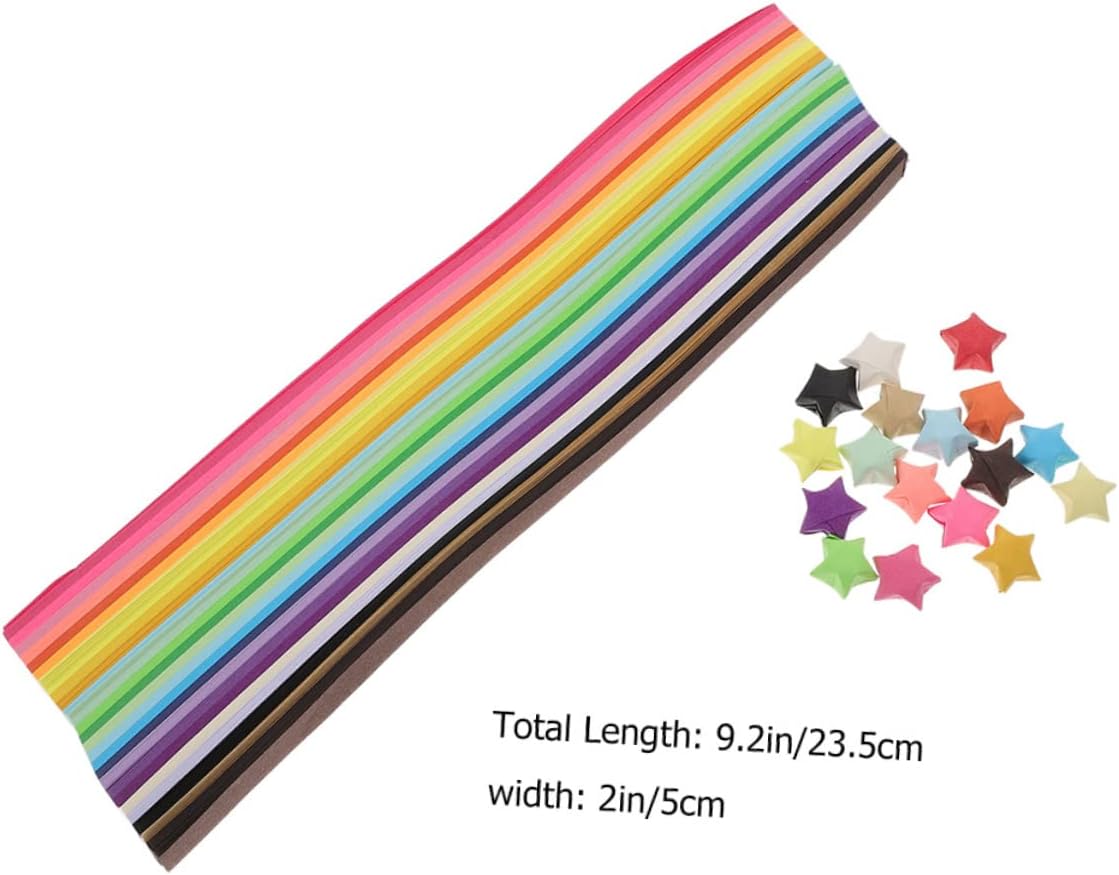 2160pcs Origami Paper Strips for Craft Projects for Boys and Girls Adults for Star Folding Fun Paper Craft Accessories for Decor